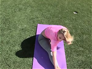AJ Applegate outdoor yoga screw